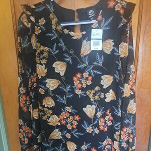 Brand New Floral Black  Dress